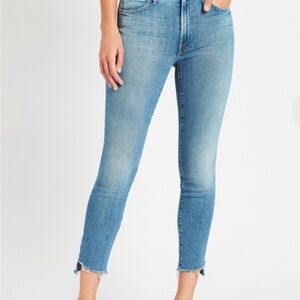 MOTHER The Stunner Zip Ankle Step Fray